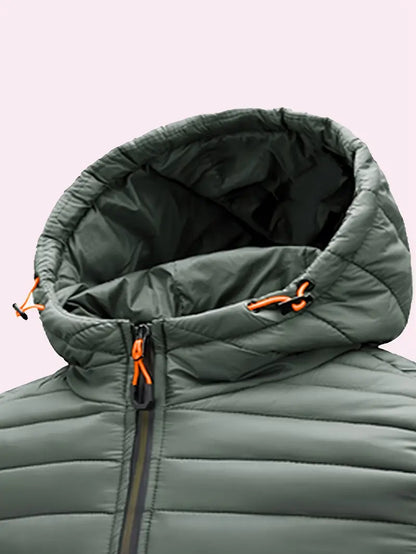 Warm Women's Down Parka Coat with Hood
