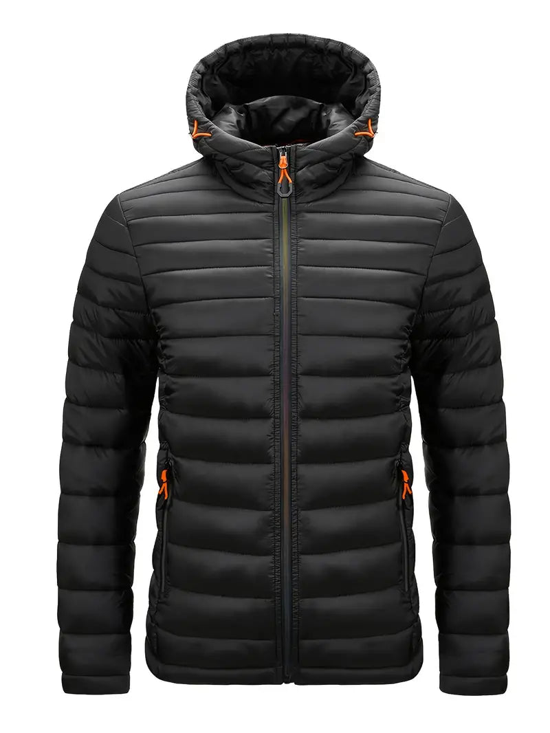 Warm Women's Down Parka Coat with Hood - OutfitLondon