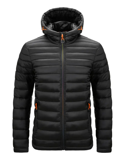 Warm Women's Down Parka Coat with Hood - OutfitLondon