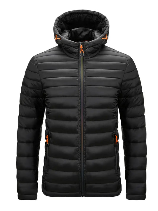 Warm Women's Down Parka Coat with Hood - OutfitLondon