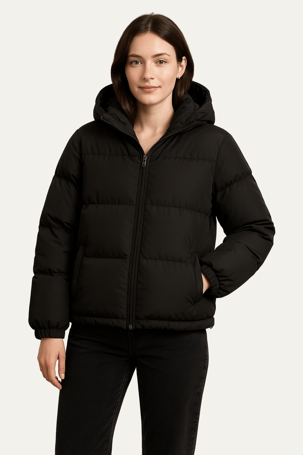 Slim Fit Lightweight Women's Puffer Coat - OutfitLondon