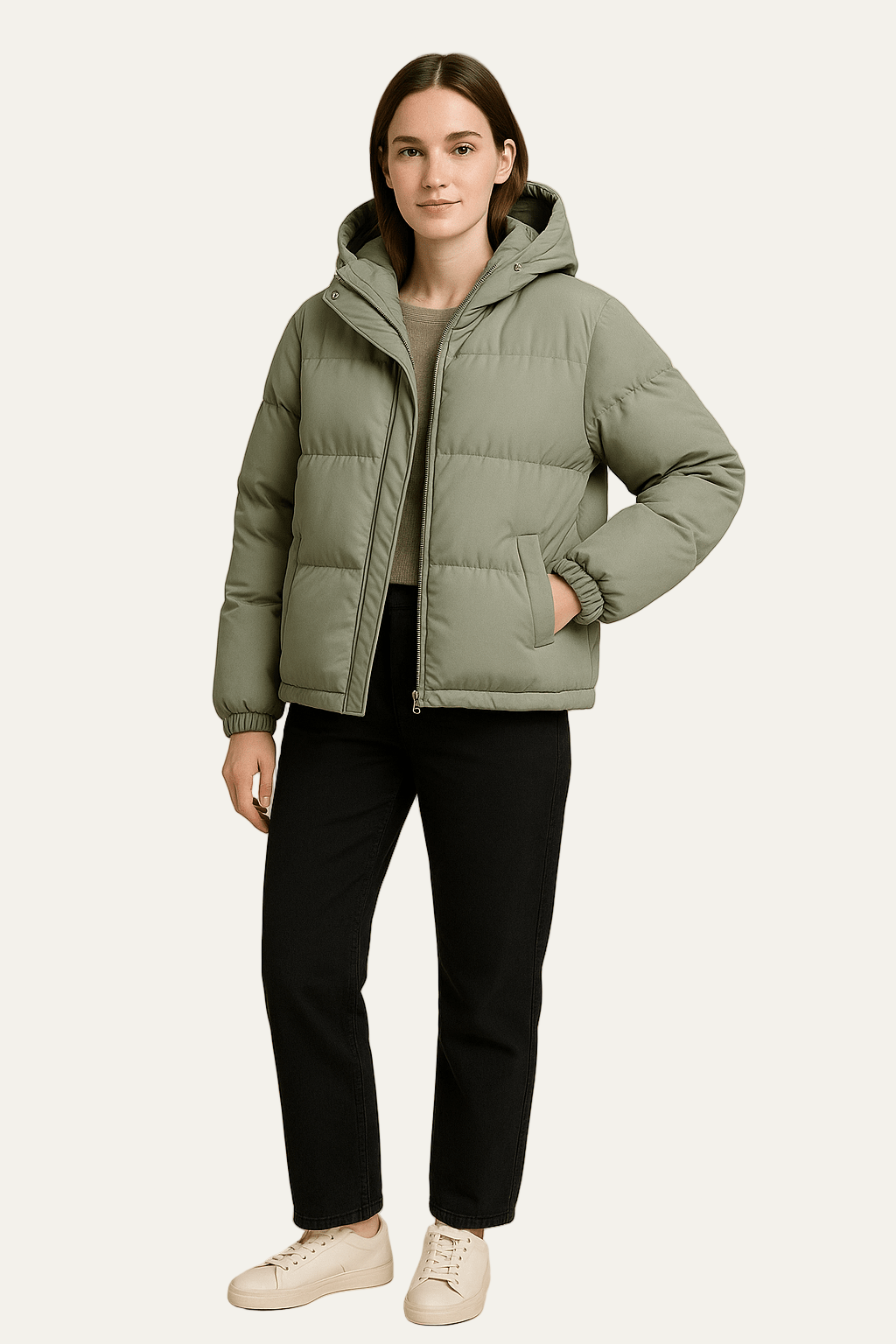 Slim Fit Lightweight Women's Puffer Coat