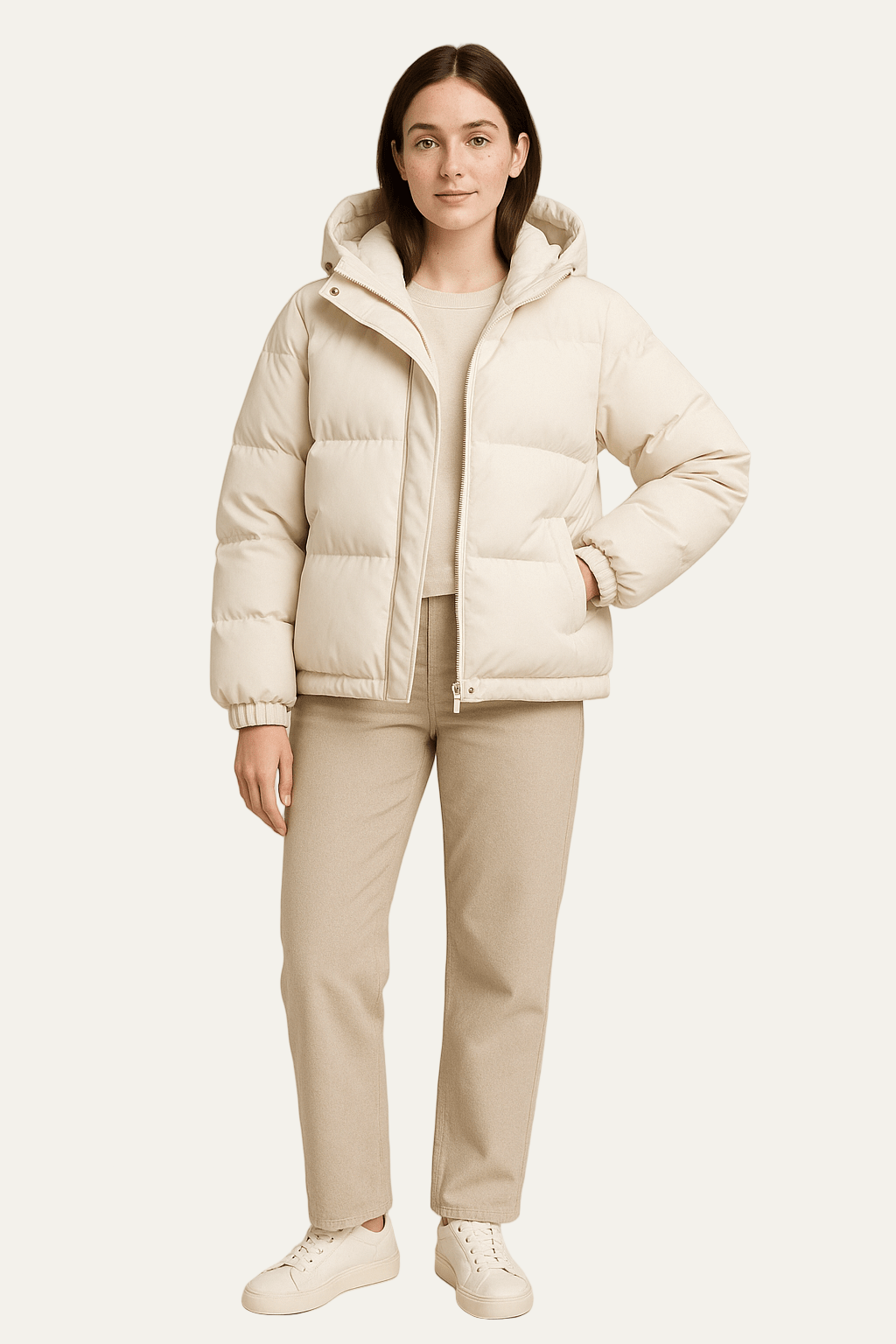 Slim Fit Lightweight Women's Puffer Coat