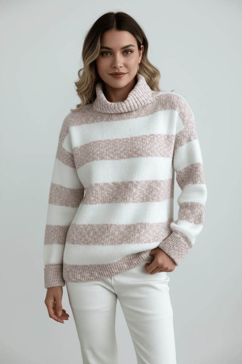 Cozy Crew Neck Soft Knitted Jumper - OutfitLondon