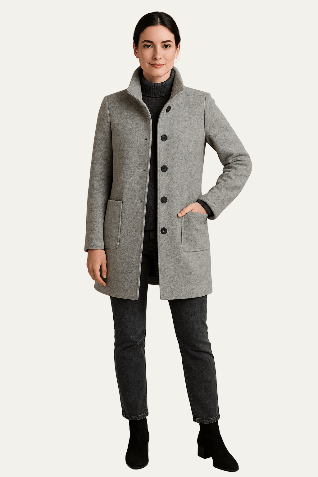 Classic Fit Double Button Trench Coat