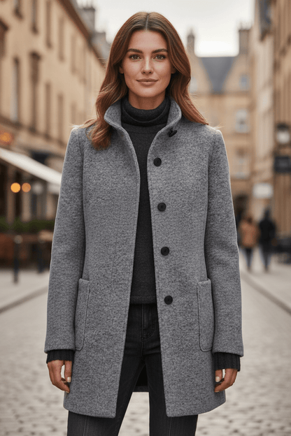Ladies Classic Oversized Hooded Coat
