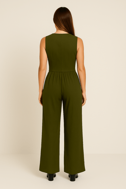 Women's Linen Vest And Trousers Set