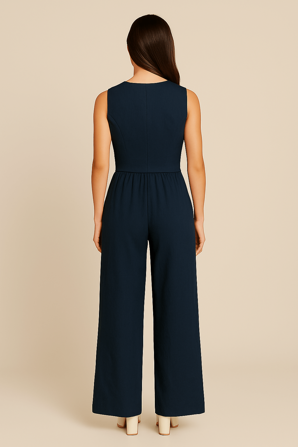 Women's Linen Vest And Trousers Set
