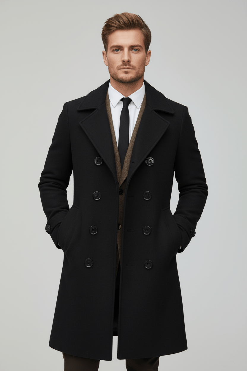 Classic Fit Mens Trench Overcoat