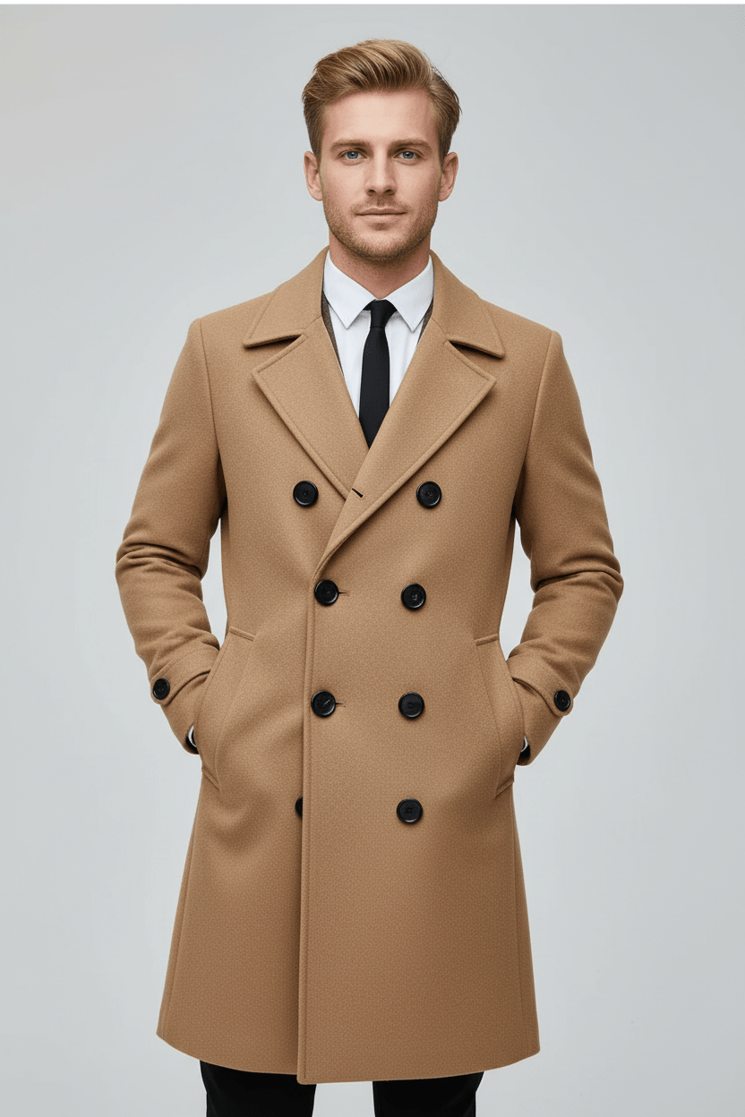 Classic Fit Mens Trench Overcoat