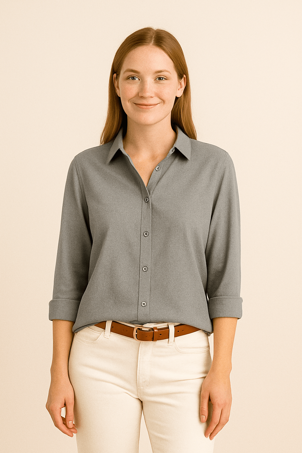 Women's Satin Blouse Elegant Draped