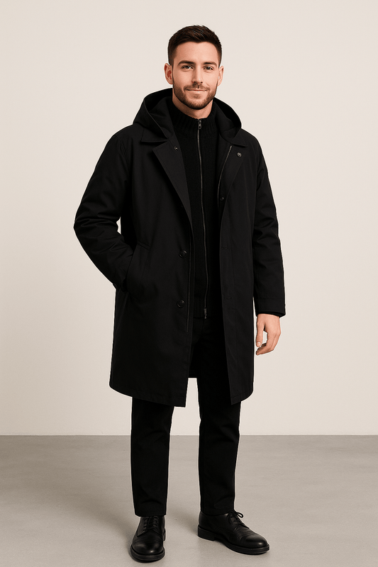 Classic Fit Water Repellent Trench Coat - OutfitLondon