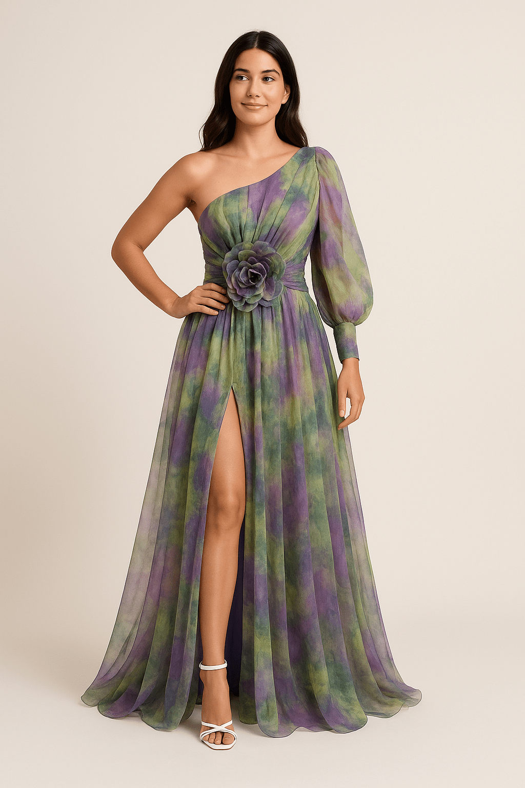 Galiana Women's One Shoulder A-Line Dress