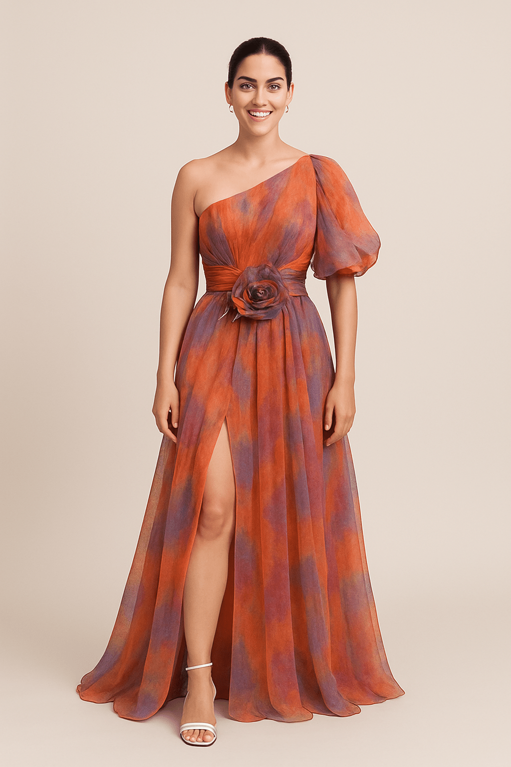 Galiana Women's One Shoulder A-Line Dress