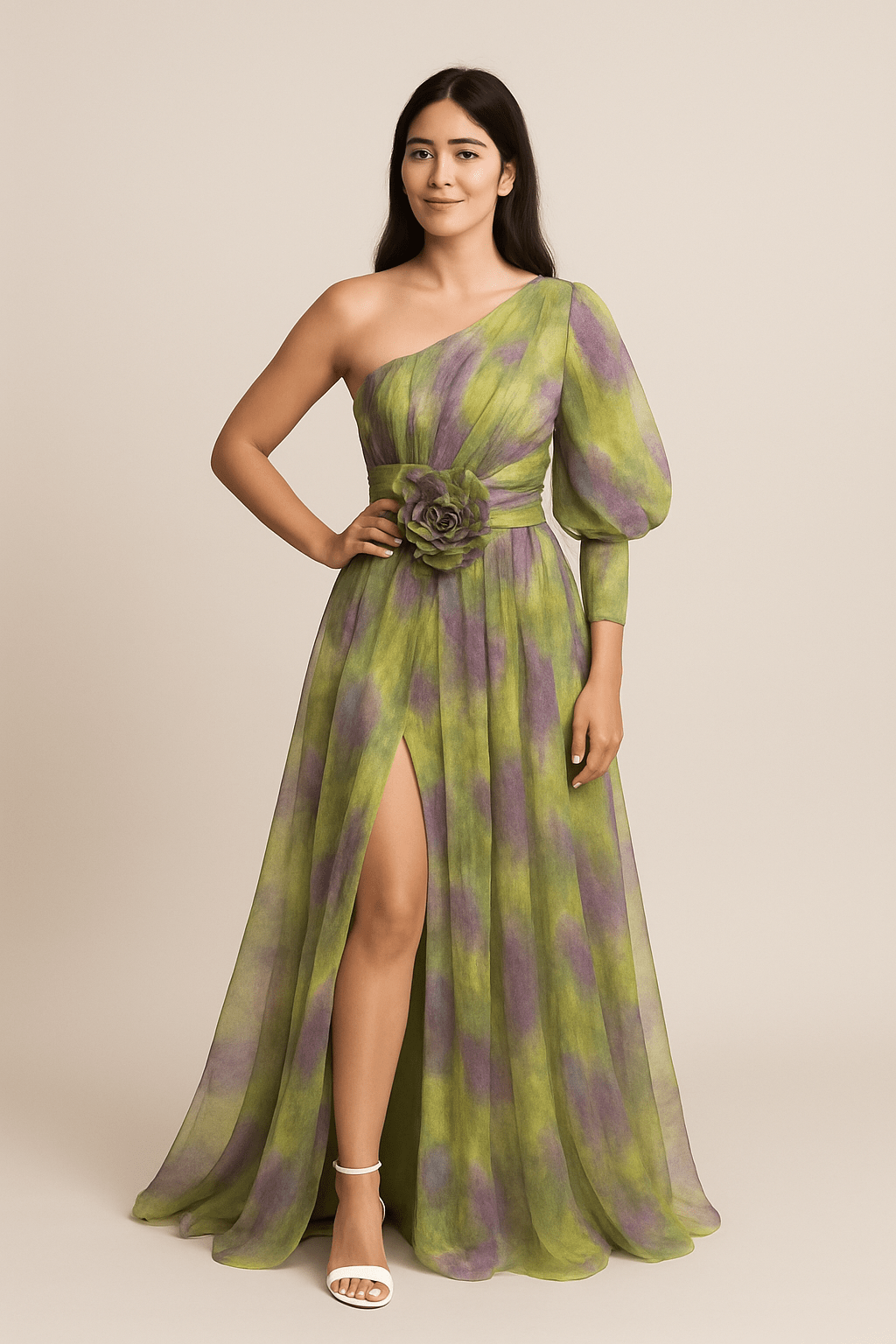 Galiana Women's One Shoulder A-Line Dress