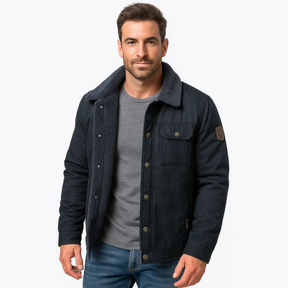 Warm Fleece Lined Mens Casual Jacket - OutfitLondon