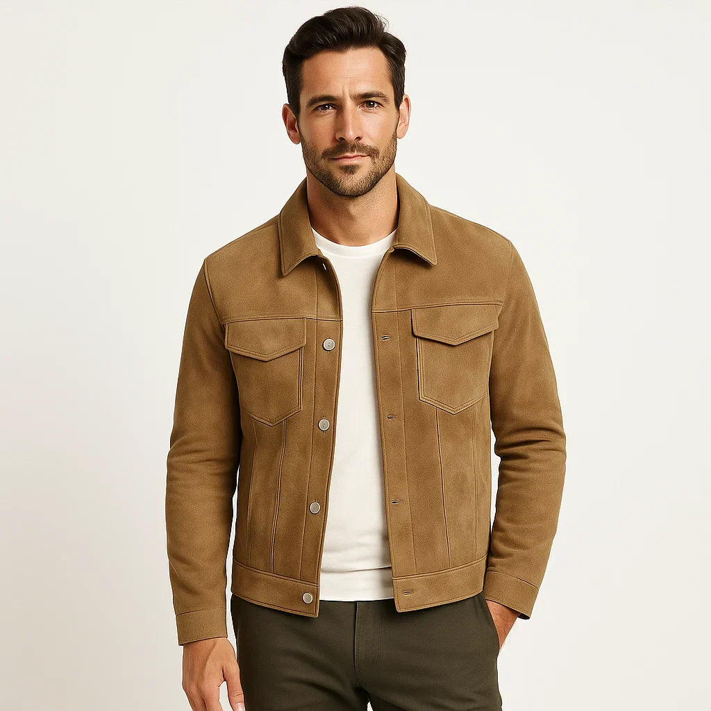 Soft Leather Men's Jacket - OutfitLondon