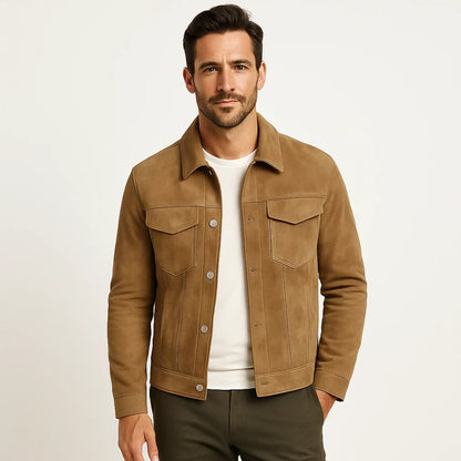 Soft Leather Men's Jacket - OutfitLondon
