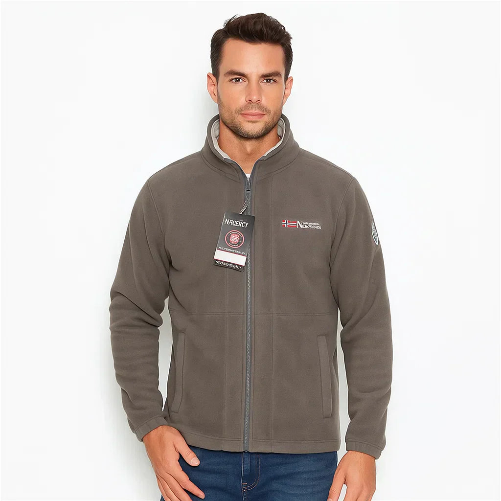 Warm Cozy Mens Fleece Zipper Jacket - OutfitLondon