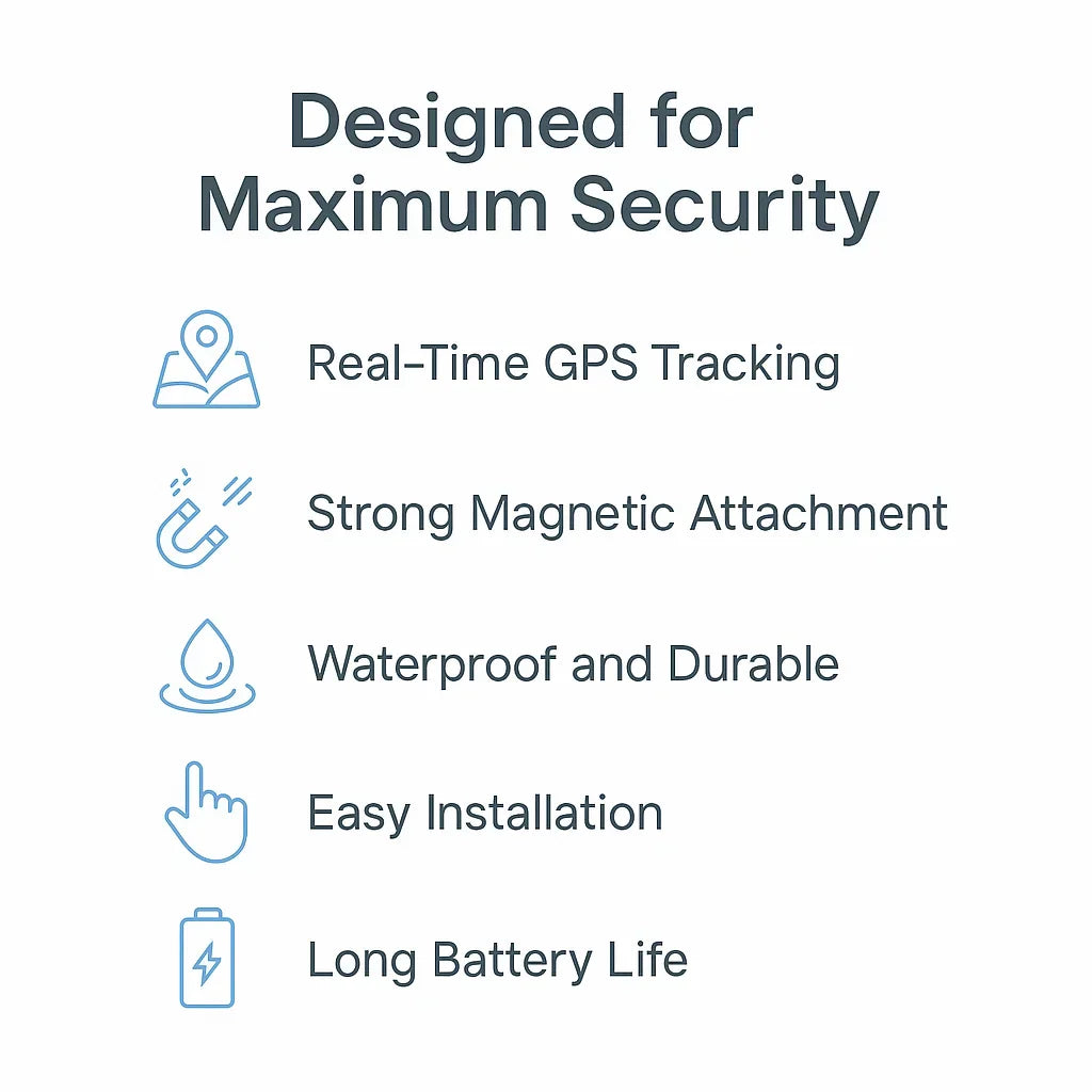 Compact Car GPS Tracker with Strong Magnet