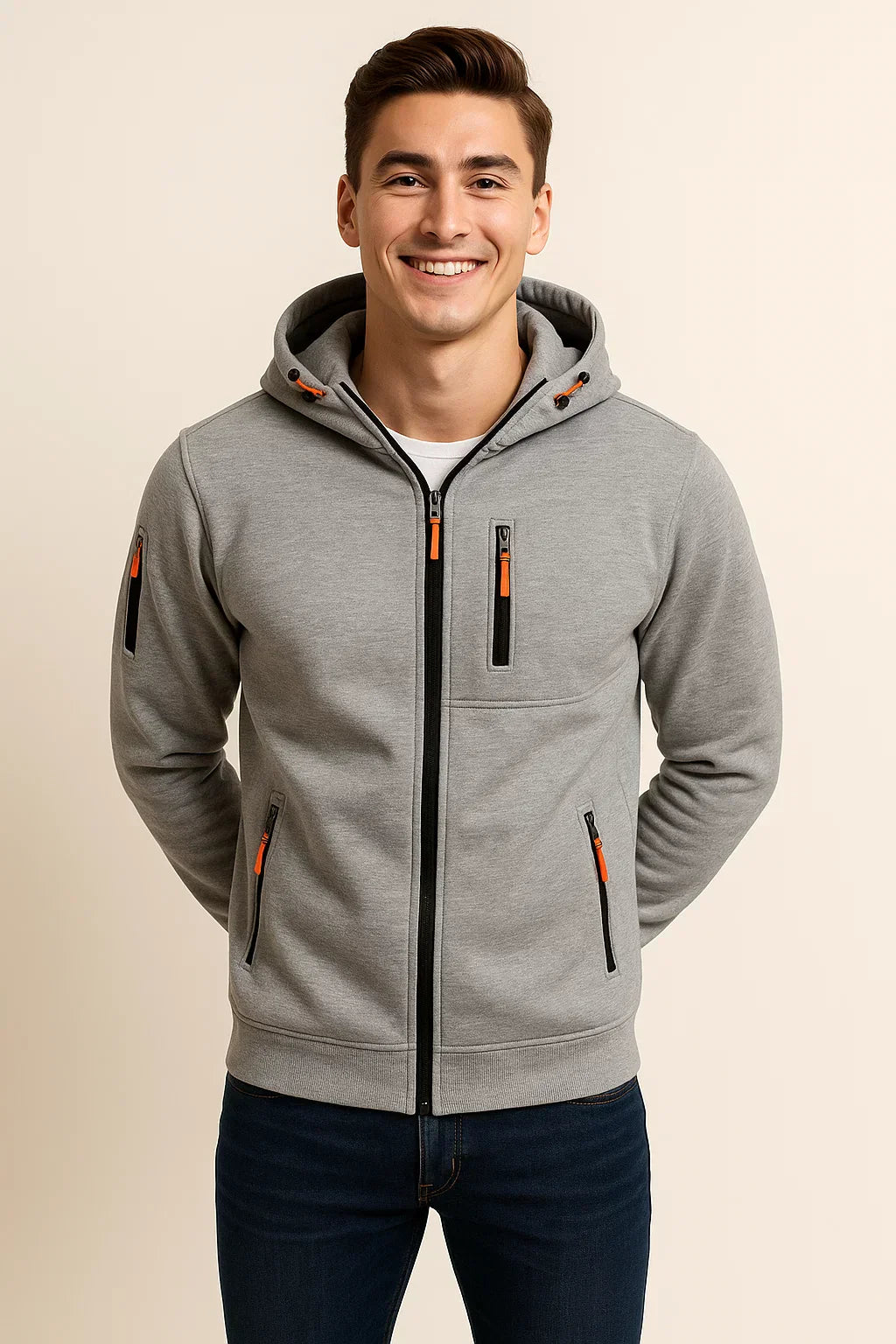 Comfortable Zip Up Men's Hoodie