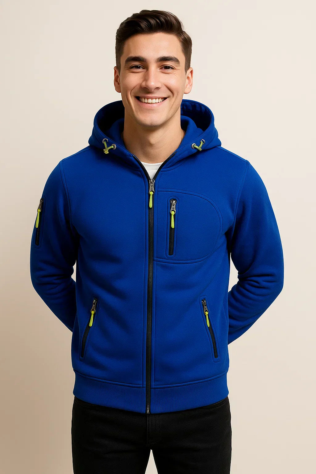 Men's Waterproof Zipper Hoodie Coat
