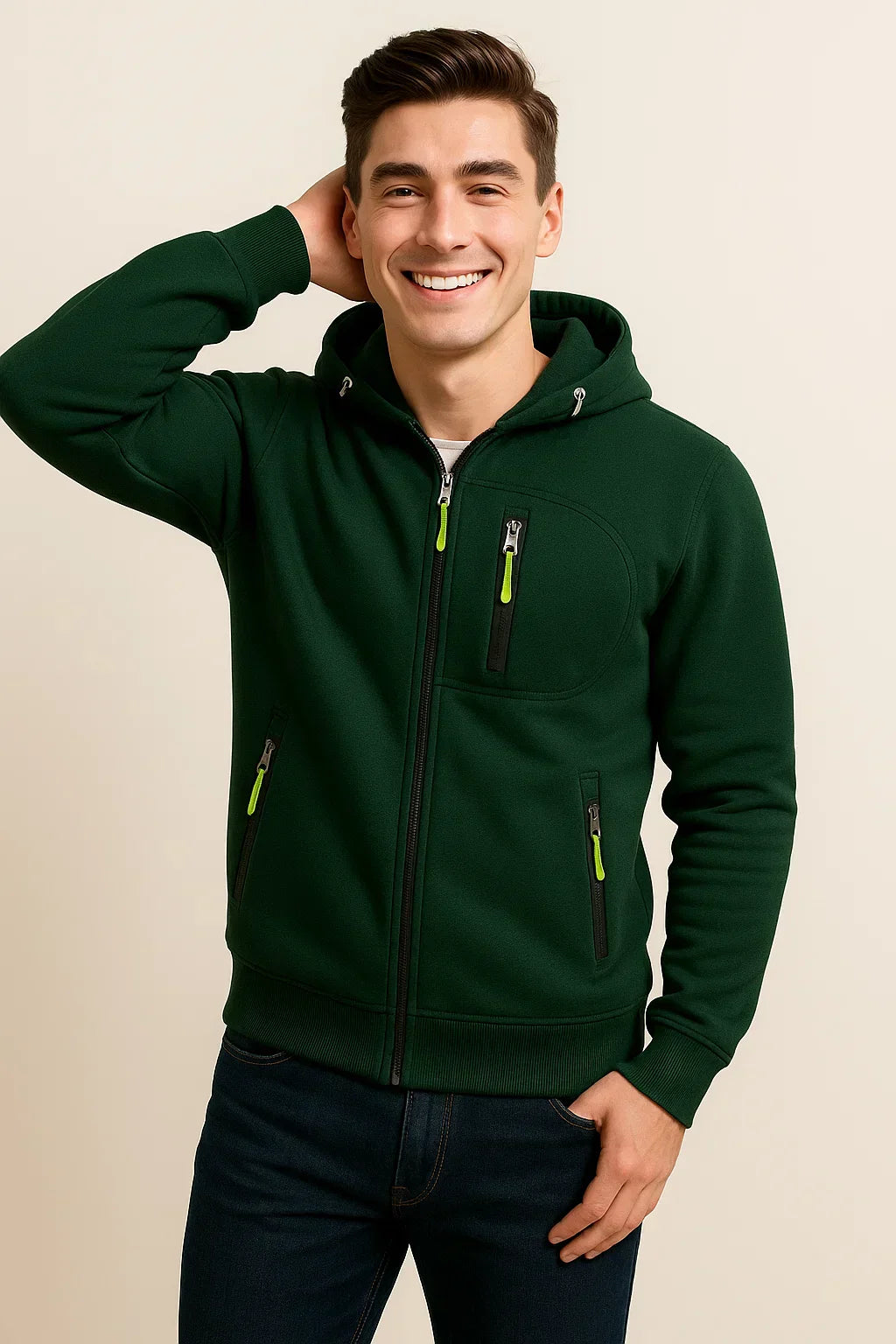 Comfortable Zip Up Men's Hoodie