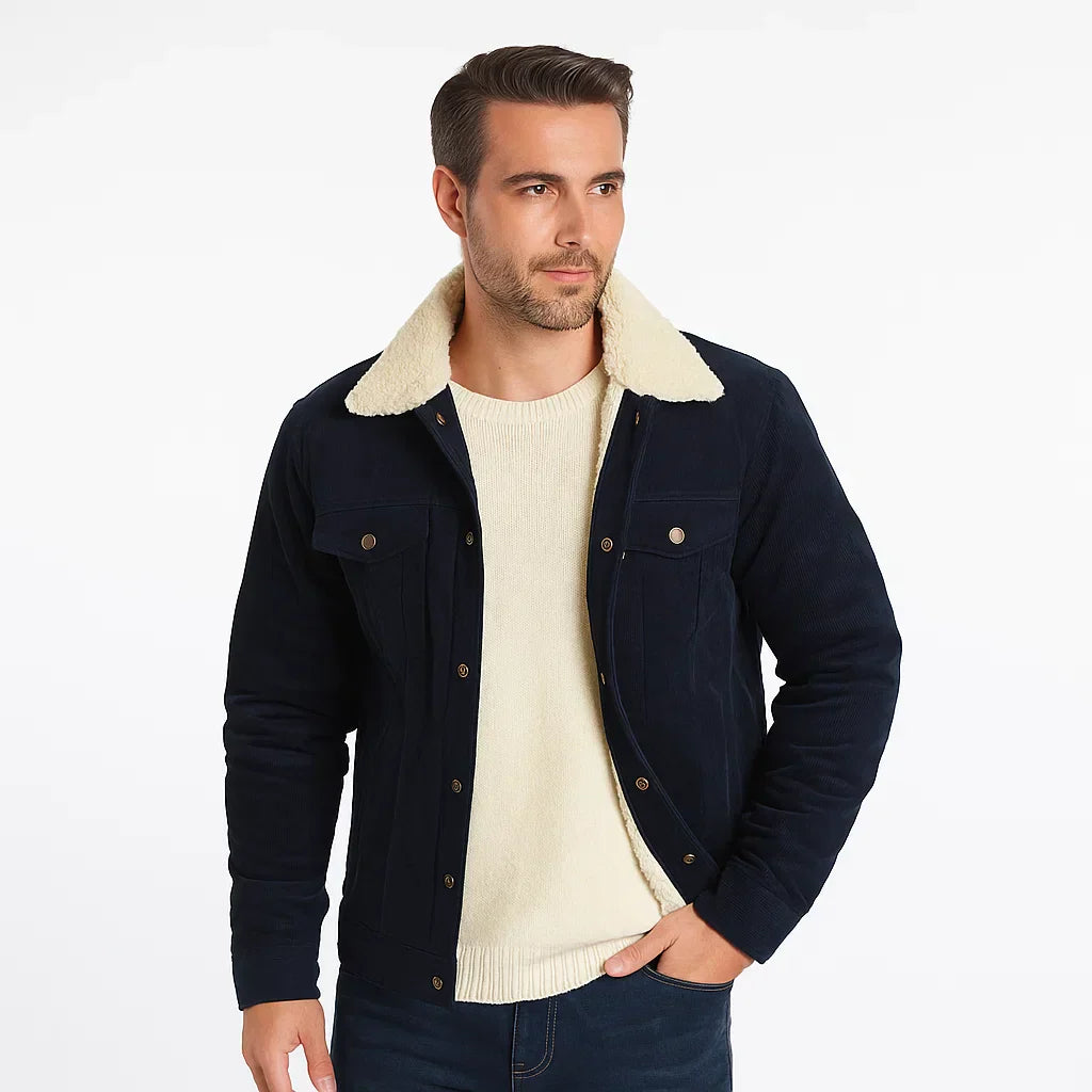 Men's Classic Sherpa Jeans Jacket - OutfitLondon
