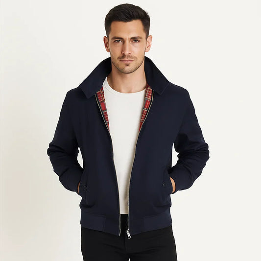 Men's Vintage Zip Up Bomber Jacket - OutfitLondon