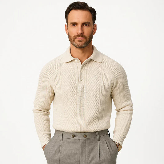 Comfortable Crew Neck Knit Sweater - OutfitLondon