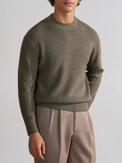 Classic Fit Crew Neck Sweater Men - OutfitLondon