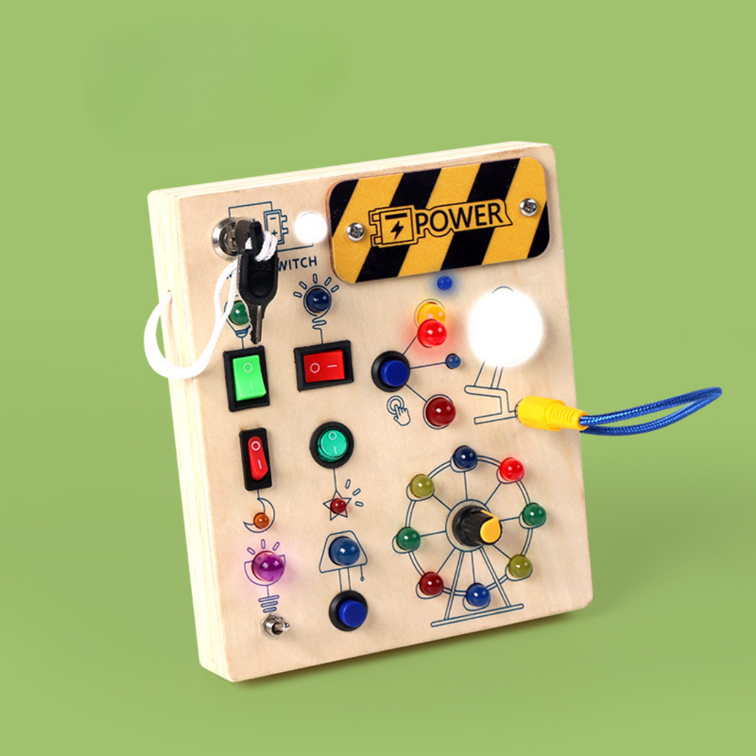 Interactive Wooden Learning Board for Toddlers