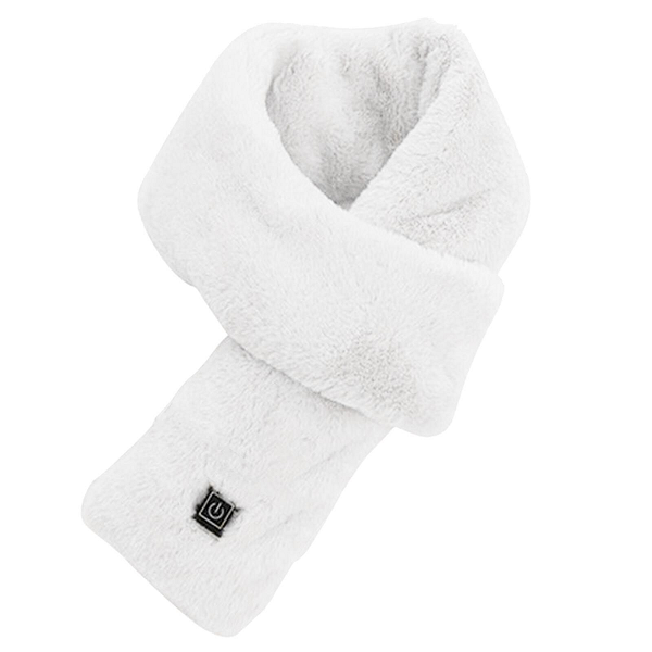 Electric USB Rechargeable Heated Faux Fur Scarf