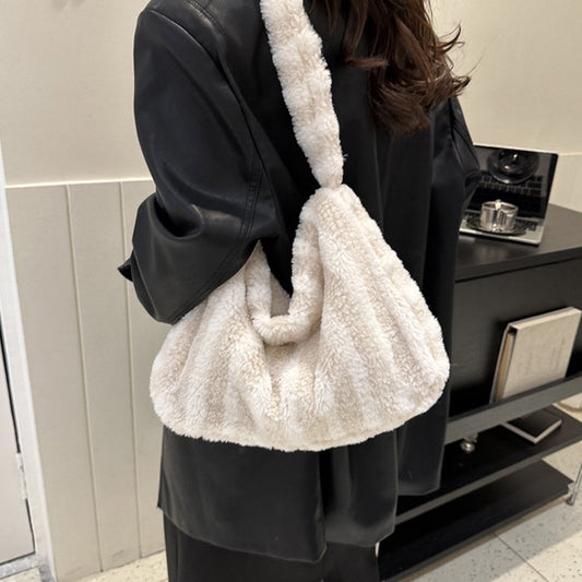 Women's Casual Plush Shoulder Bag
