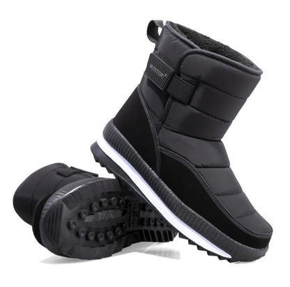 Insulated Men's Snow Boots - Waterproof and Warm