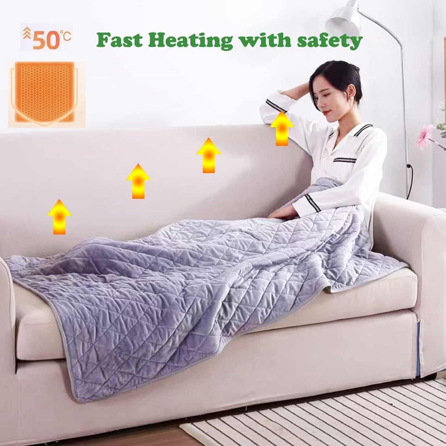 Electric heated blanket