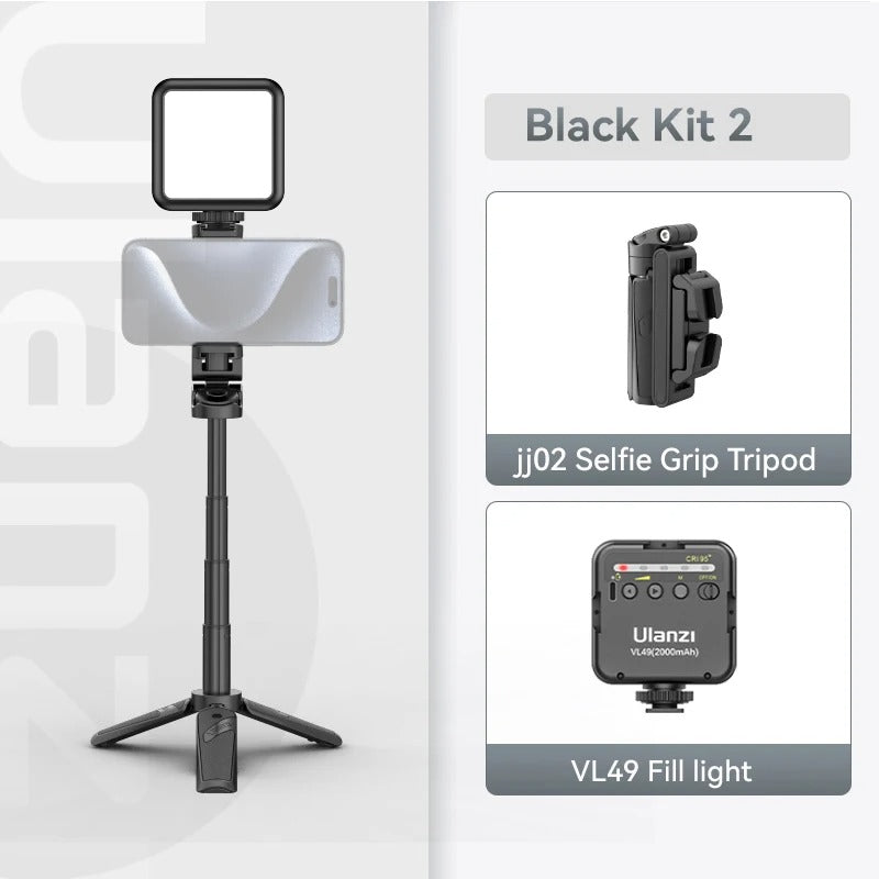 Compact Bluetooth Selfie Stick With 360 Rotation