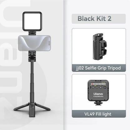Compact Bluetooth Selfie Stick With 360 Rotation