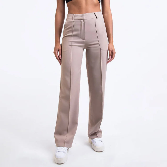 Comfortable Women's Straight Leg Pants with Pockets