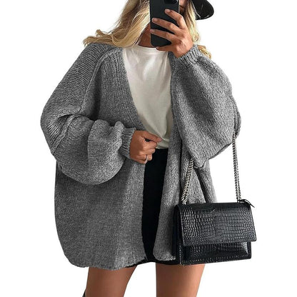 Women's Cozy Large Fit Fall Knit Sweater Cardigan