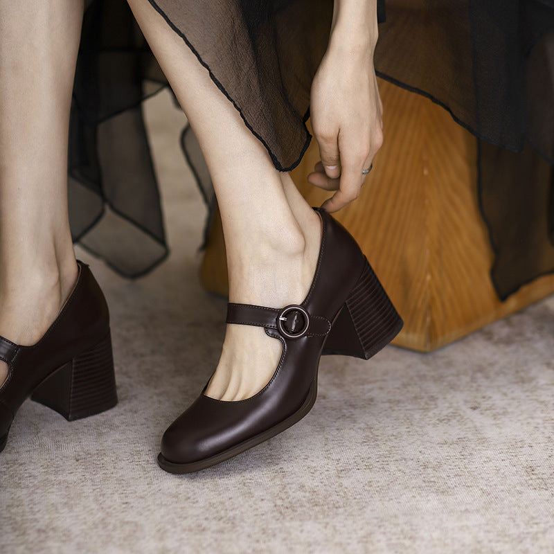 Vintage Chunky Mary Jane Pumps