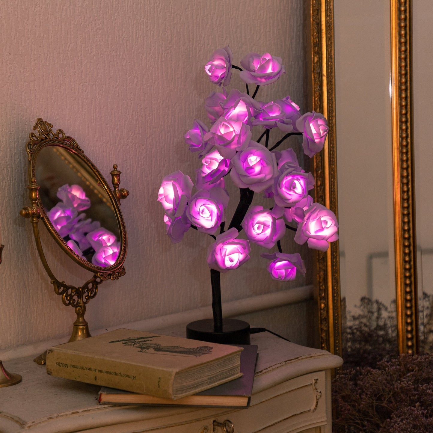 LED Rose Tree Table Lamp | Sparkly Trees