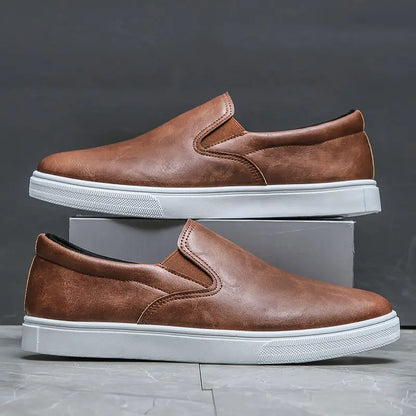 Classic Genuine Leather Slip Ons - OutfitLondon