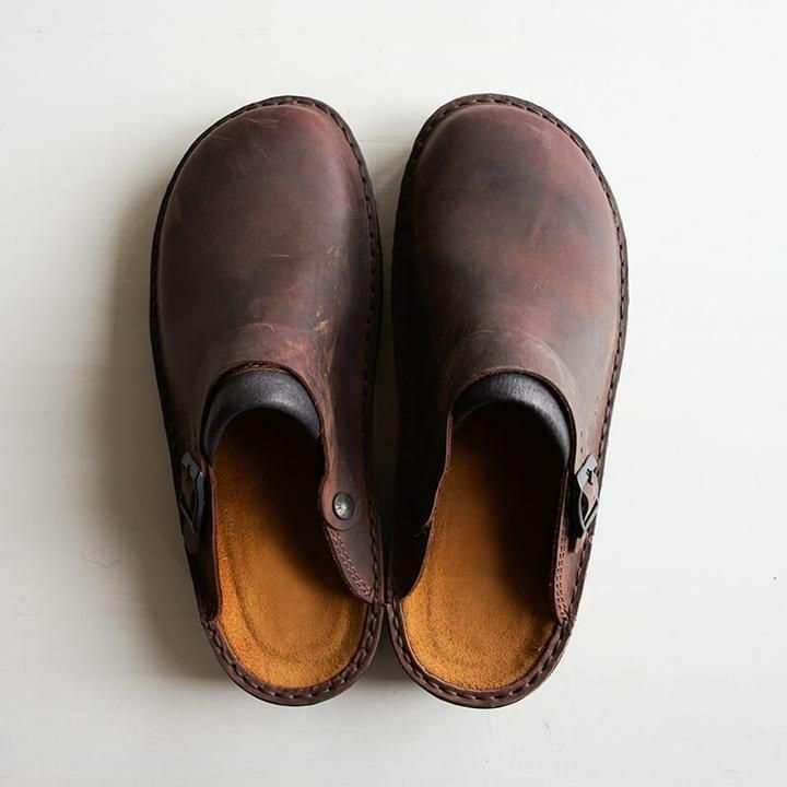 Unisex -Soft Leather Slippers - Proven Plantar Fasciitis Foot And Heel Pain Relief