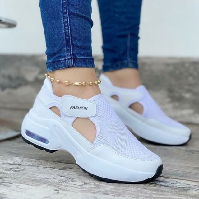 Women's Wedges Vulcanized Orthopedic Air Trainers Cushion Comfort Sneakers