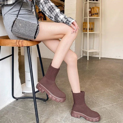 Cozy Cable Knit Ankle Boot Socks