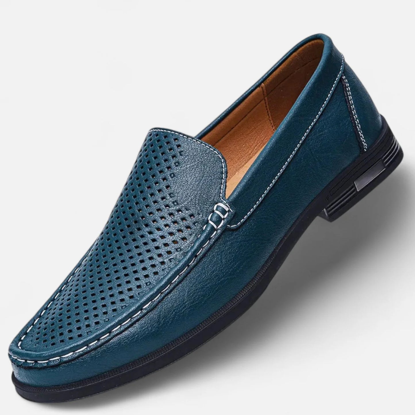 Men’s Leather Slip-On Loafers – Elegant Formal Shoes for Office & Wedding