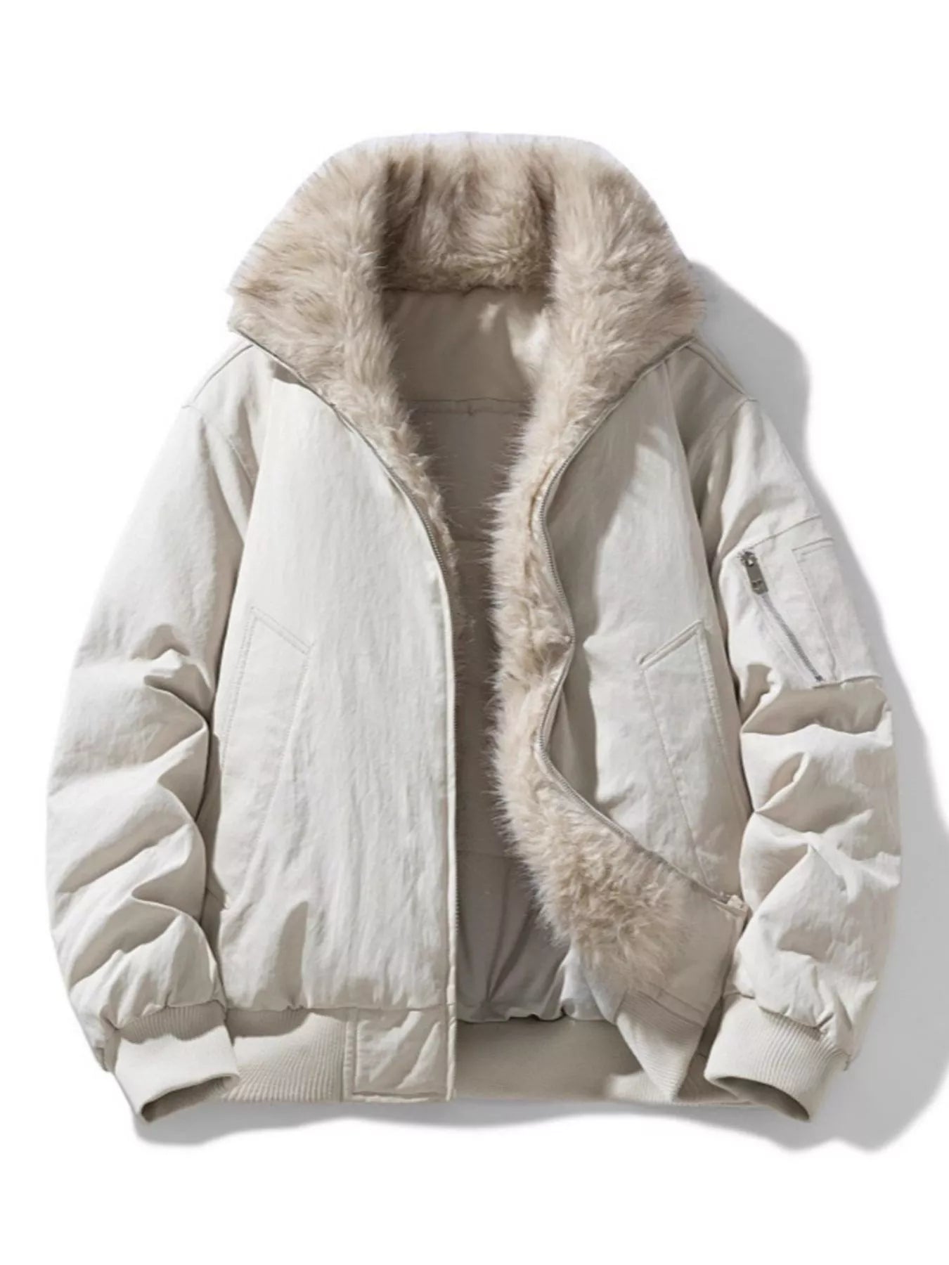 Big Mens Padded Zip Jacket - OutfitLondon