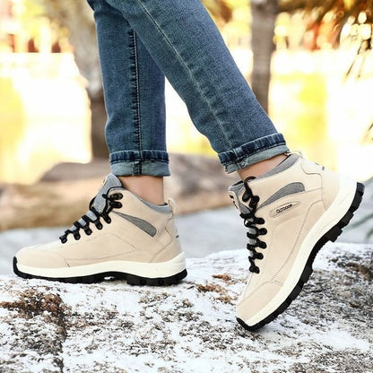 Orthopedic Women Comfortable  Warm Lace Up Hiking Snow Boots