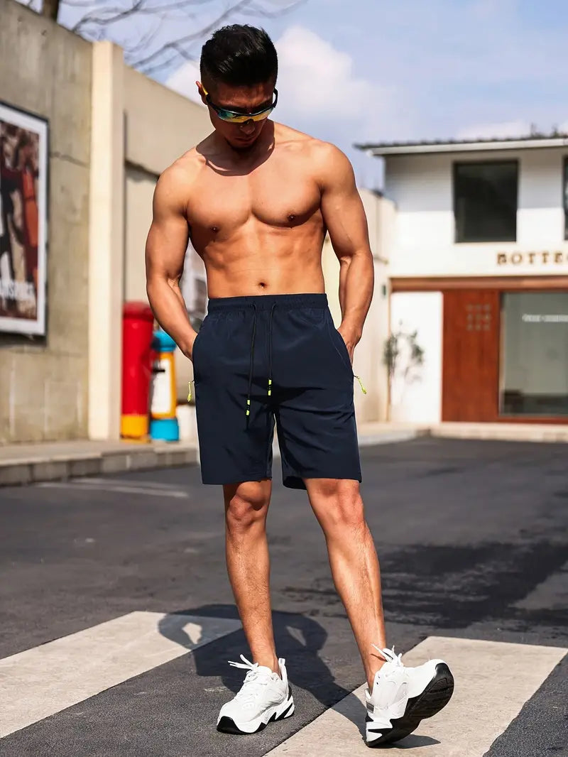 Lightweight Athletic Shorts with Secure Pockets
